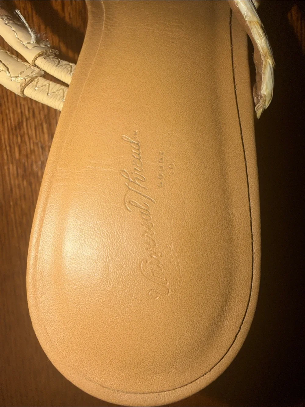 Universal Thread Braided Slide Sandals in Natural Tan